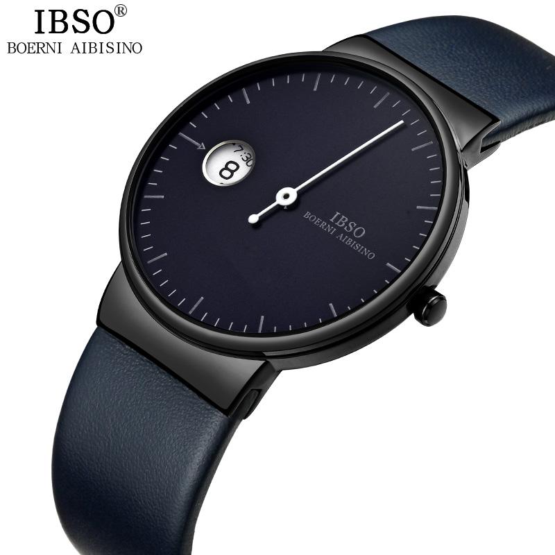 IBSO Ultra-Thin Rectangle Dial Men's Quartz Luxury Watch - YouTube